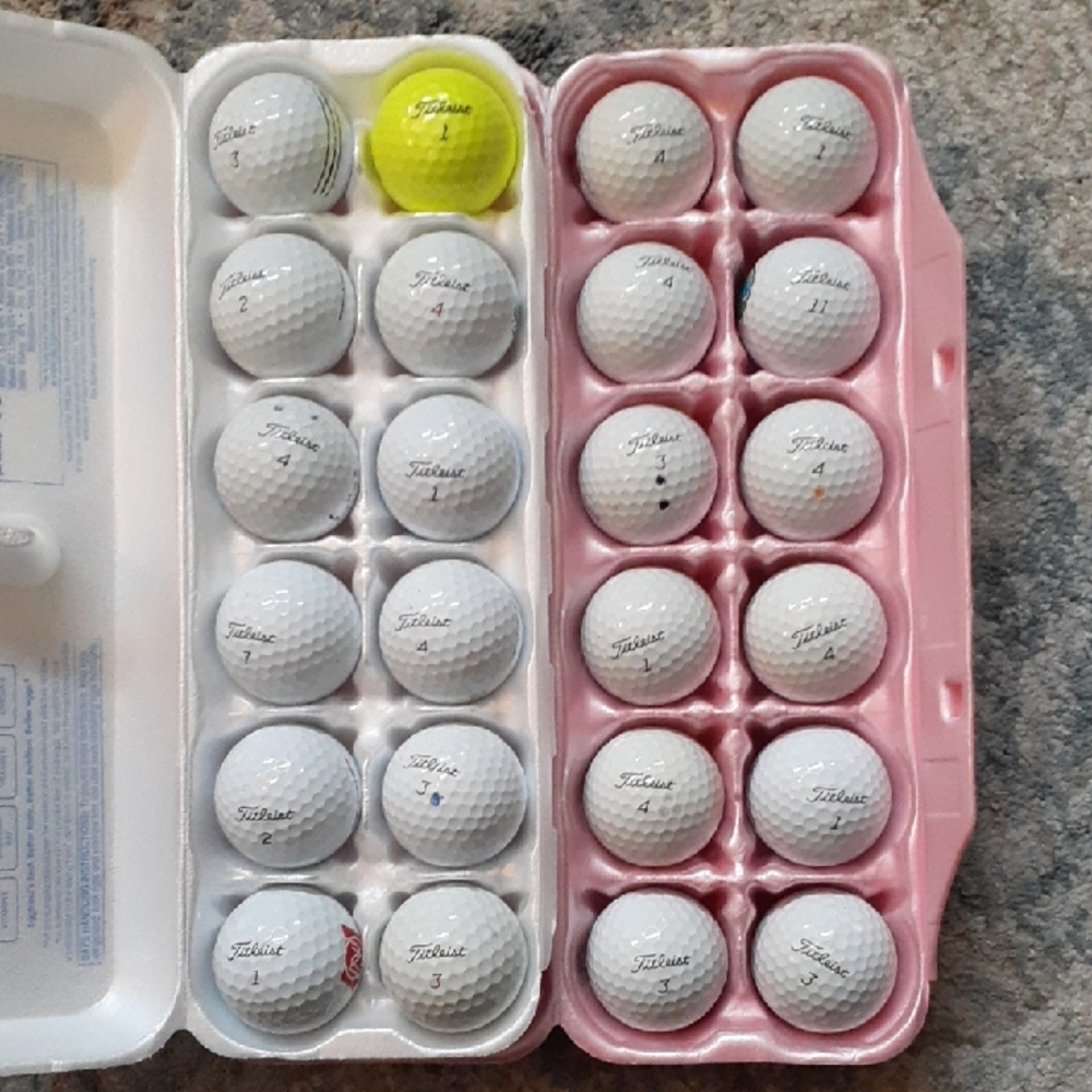 2 Dozen Titleist Gold Balls